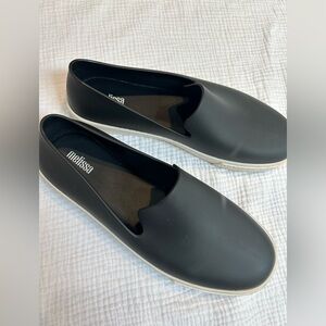 Melissa Brand Black Slip on Flat Shoes Waterproof Shoes 9